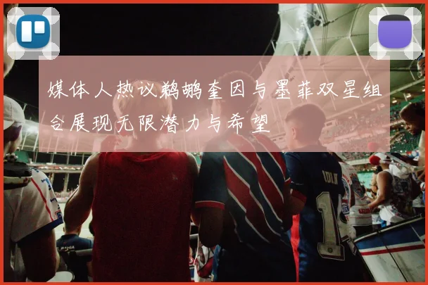 媒体人热议鹈鹕奎因与墨菲双星组合展现无限潜力与希望